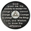 2 Year AA Coin Silver Color Plated-Medallion, Recovery Chip, 12
