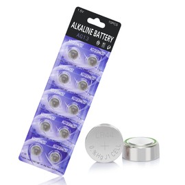 kunying LR44 Batteries 10 Pack, L1154F AG13 357 303 SR44 A76 Premium Alkaline Battery 1.5V Button Coin Cell Battery for Watch Batteries
