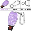 Kirsnda key fob cover metal buckle Compatible with dodge Chrysler