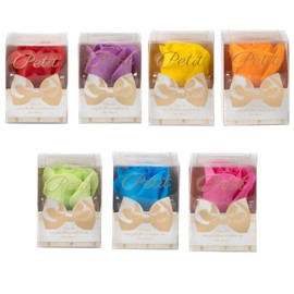 Q-FLA 832888 Soap Flowers, 1 Round, Petit, Set of 7 Colors, Rose, Gift, Celebration, Scattered, Event, Novelty, Gift