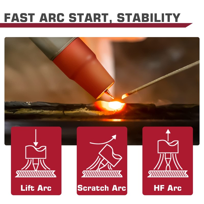 ARCCAPTAIN TIG Torch with High-Frequency Ignition, WP-17 Air-cooled Argon TIG