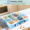 Caperci Original Snackle Box Container - 10-Compartment Divided Snack Serving