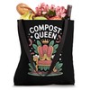 Compost Queen Throne Funny Garden Worm Design Tote Bag