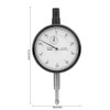 Jectse Dial Indicator, 0.01 mm Accuracy, 0-10 mm Range, Aluminium