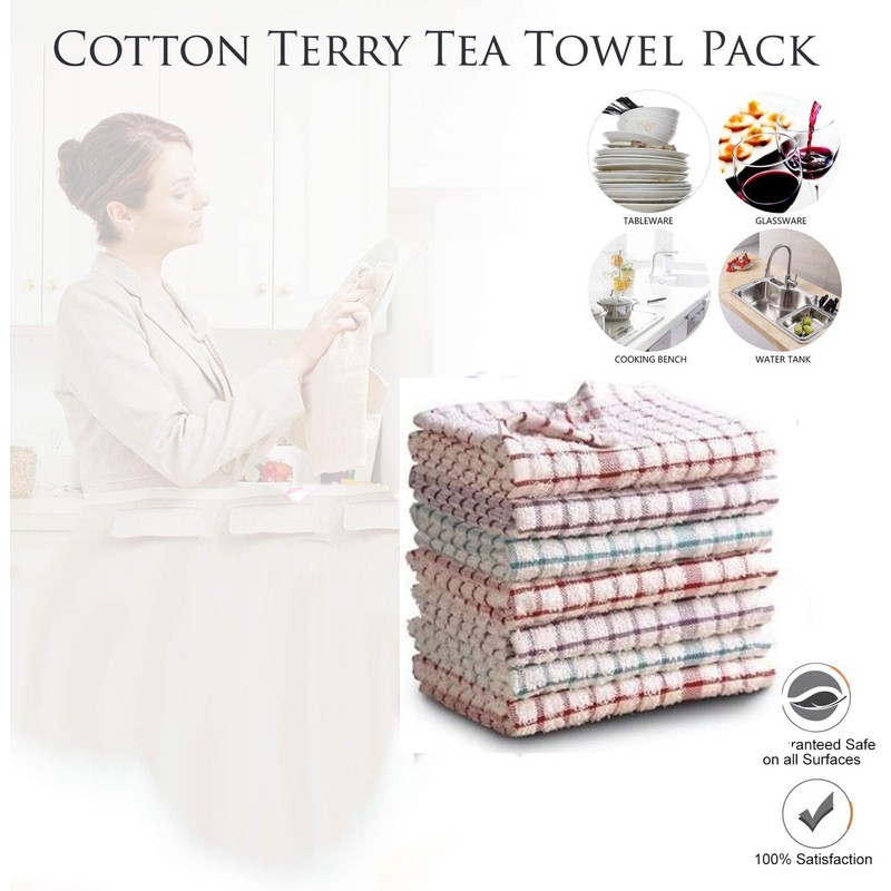 MAS International Ltd Kitchen Terry Tea Towel 100% Pure Cotton