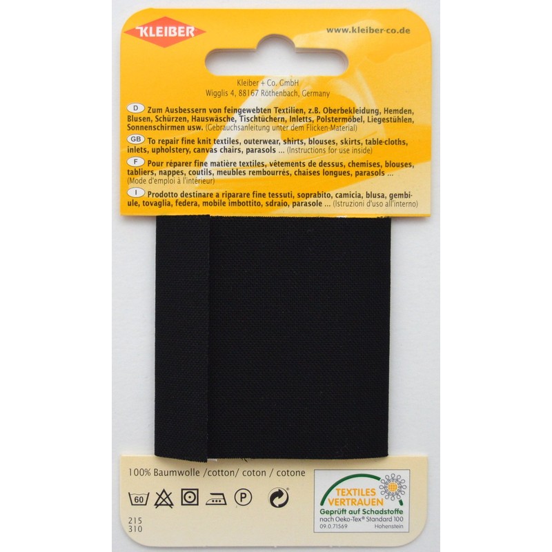 Kleiber 30 x 6 cm Extra Soft Fine Cotton Iron-On