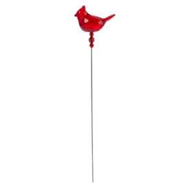 Ganz Cardinal of Comfort Floral Stake, 3" W x 12" L, Red