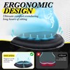 DOUANDA Foldable Motorcycle Gel Seat Cushion with Sunshade Cover –