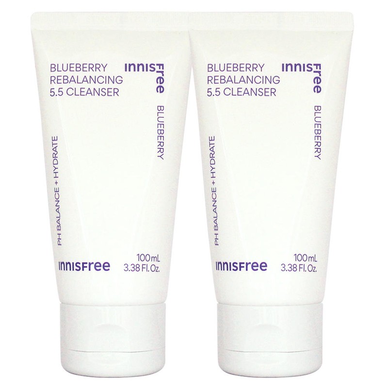 Innisfree 2/3/4개/이니스프리 블루베리 리밸런싱 5.5클렌저 100ml [블루베리 리밸런싱 5.5 클렌저