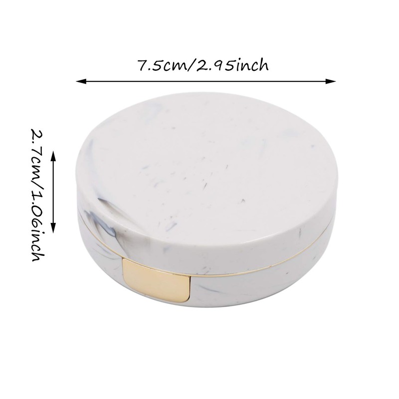 Honbay Fashion Marble Contact Lens Case Portable Contact Lens Box