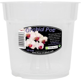 Clear Orchid Pot 15 cm