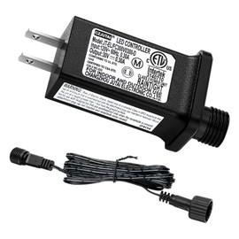 30V 0.3A Class 2 Power Supply Replacement LED Transformer IP44 LED Light Controller Low Voltage Transformer for Christmas String Light Inflatable Device (30V9W 8Modes 1PC)