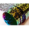 30 Gauge Hologram Transparent Leopard Print Plastic Vinyl Fabric 54"
