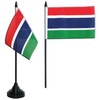 Gambia Table Flag 4 x 6 inch