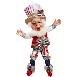 Mark Roberts Patriotic Elf, Small 11.5 Inches