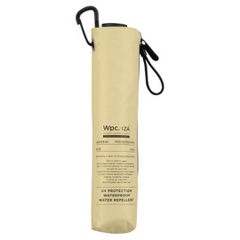Wpc. ZA007-911-102 Parasol IZA Type Light & SLIM Beige Folding Umbrella, 21.7 inches (55 cm), Unisex, Lightweight, 6.7 oz (190 g), Light Blocking, 100% UV Protection, Lightweight, Slim, Compact,