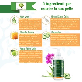 ONLY NATURA - Organic Aloe Vera Gel - Moisturising Face and Body for Sensitive Scalp - Reduces Stretch Marks, Soothes - Relieves Sunburn, Acne, Eczema and Psoriasis