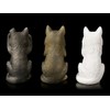 Three Wise Wolf Figures - See Nothing, Hear Nothing, See