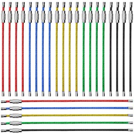 Senhai Flexible Wire Keychain, Rope Key Ring, Travel Tag