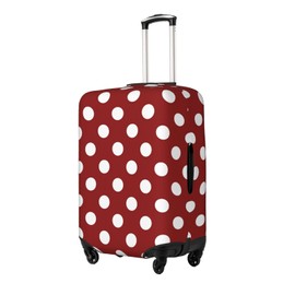DJYQBFA Red Polka Dots Luggage Cover Washable Elastic Suitcase Cover Anti-Scratch Red Travel Luggage Protector Covers for Kids Adult S fits 18-21 inch Suitcase