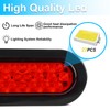 LIGBT 6 Inch Red Led Oval Trailer Tail Light 6’’