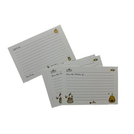 Honey Bee Monday Recipe Cards, 4 x 6 inches, Double-Sided, Packs of 10, 25 and 40, Birthdays, Housewarming, Mother's Day (Pack of 40)