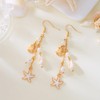 Boho Cute Seashell Starfish Conch Drop Dangle Earrings for Women,