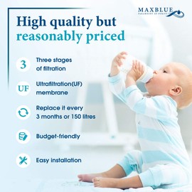 Maxblue Filter Cartridge, Replacement for Tommee Tippee® Closer to Nature® Perfect Prep® Machine Replacement Filter, Reduce PFAS, PFOA/PFOS (2)