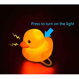 Omeet 2 Pack - Lovely Yellow Duck Bike Bell, Kids Bike Horn, Rubber Yellow Duck Bicycle Accessories with LED Light and Propeller - for Kids Toddler Children Adults Sport Outdoor