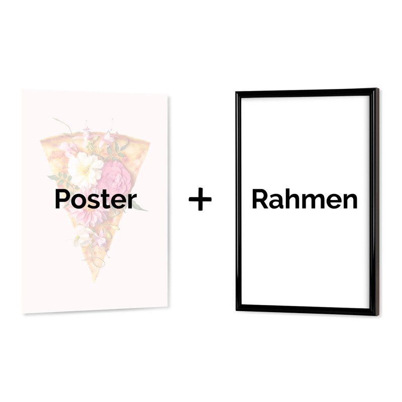 artboxONE Poster with Black Frame 45 x 30 cm Food