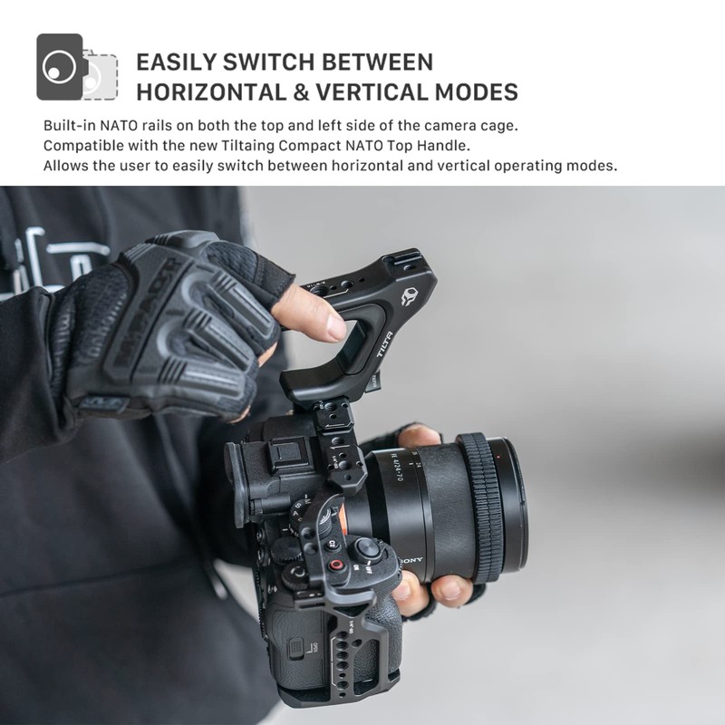 Tilta Compact NATO Top Handle for Camera Cage Compatible with