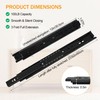 2 Pairs of 12 Inch Duty Drawer Slides,Cabinet Slides 3-Section