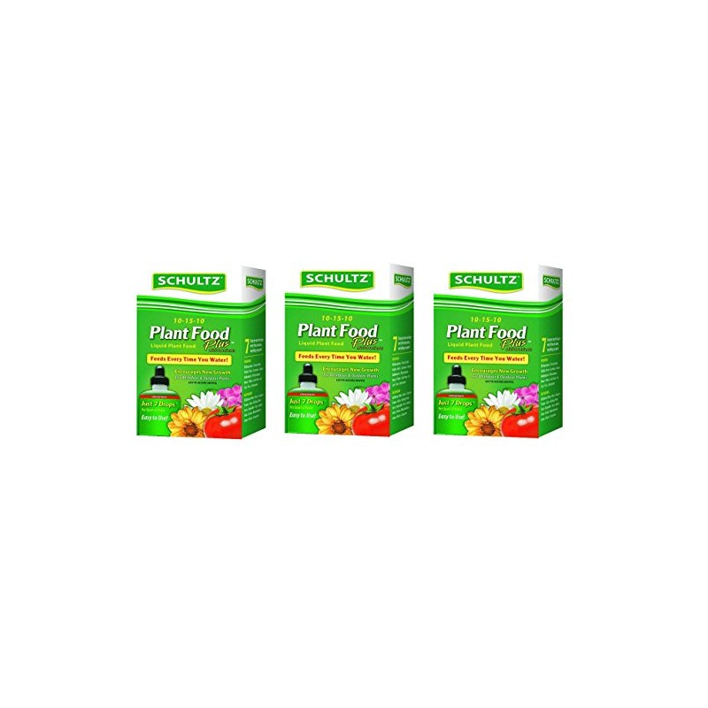 Schultz All Purpose 10-15-10 Plant Food Plus, 4-Ounce [3-Pack]