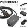 PKDOAX 7 Way Trailer Cord with Junction Box, 8 Ft