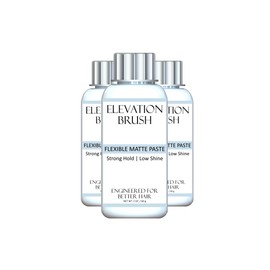 Elevation Brush Hair Styling Tool 3 Bottle Refill Pack (Flexible Matte Paste)