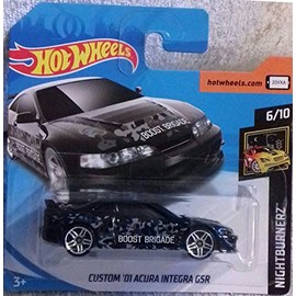 Hot Wheels 2018 Custom '01 Acura Integra GSR Black 6/10 Nightburnerz 17/365 (Short Card)