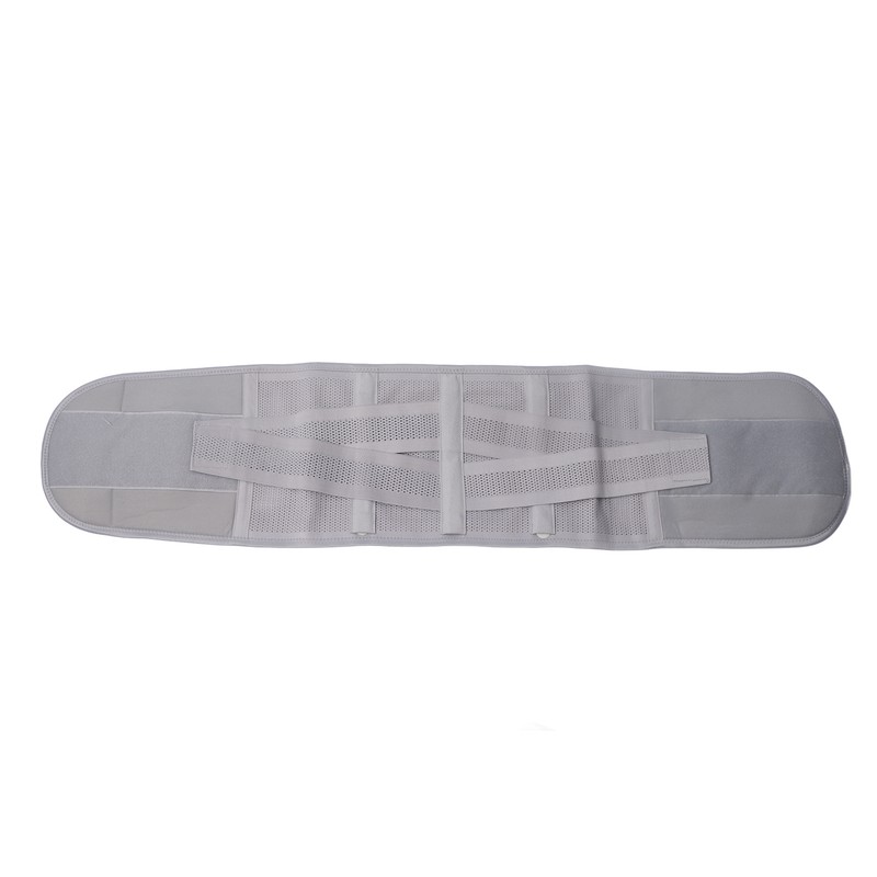 XL Back Brace Grey Breathable Removable Lumbar Support Back Brace