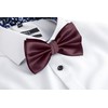 BomGuard Mens Adjustable Bow Tie Pre-Tied with Hook Closure, Suit