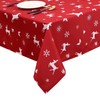 LuxFocus Christmas Tablecloth, 54 x 90 Inch Table Cloths Rectangular,
