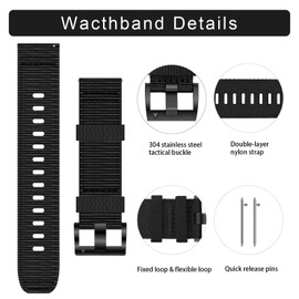 Zeit Diktator Nylon Watch Bands 20mm 22mm Quick Release Woven Tactics/Sport Watchbands for Men