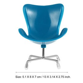 Alipis Miniature Dollhouse Chair 1:6 Scale Dollhouse Miniature Plastic Chair Dollhouse Mini Chairs Simulation Backrest Chair Rotating Egg Chair for Dolls Accessories