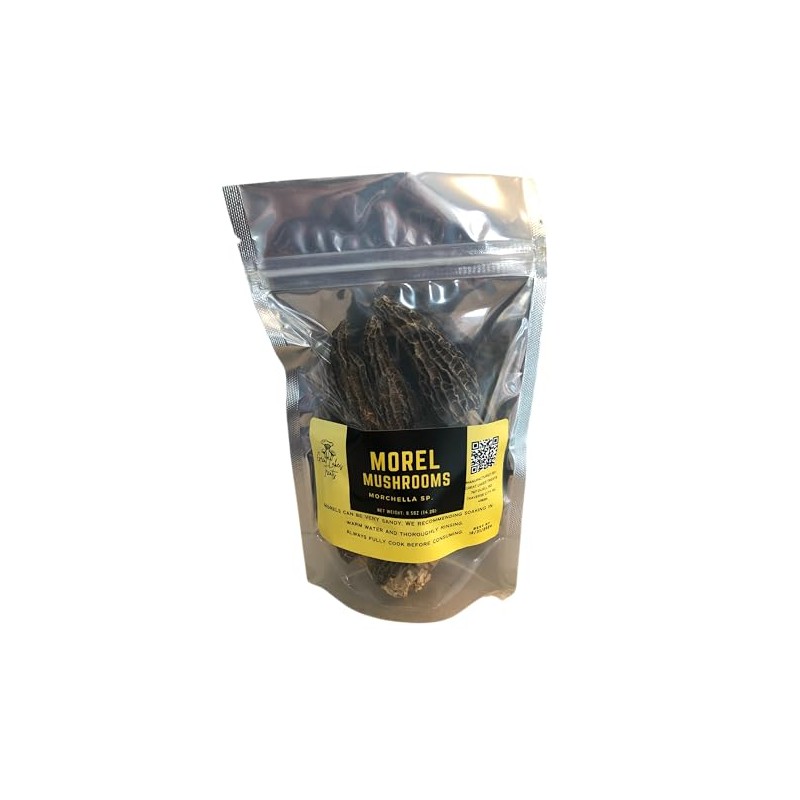 Great Lakes Treats Dried Morel Mushrooms, 0.5oz (Pack of 1)