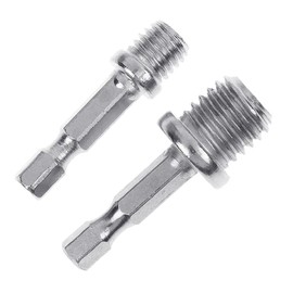 Electric Drill Accessories Outer Hexagon Conversion Rod M10+M14 Woodworking Hex Socket Adapter Converter Impact Power Drill Sockets Adapter Setsdrill Chuck Hex Shank Converter Drill Chuck Hex Adapter