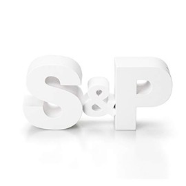 QUALY Salt&Pepper Shaker “S” is for salt and the “P” is for pepper. In White, 6x13x3 cm