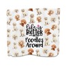 PXTIDY Poodle Kitchen Towel Life Is Better with Poodles Around Kitchen Towel for Poodle Dog Mom Pet Dog Lovers Dish Towel