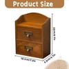 QoTang Floating Nightstand Shelf with Drawer Rustic Wood Floating Wall