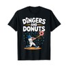 Funny Baseball Dingers Donuts Tee T-Shirt