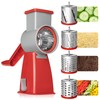 SUREWIN Rotary Cheese Grater with 4 Stainless Blades - Hand