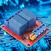 12V 2 Channel Relay Module with Optocoupler Isolation Red Board