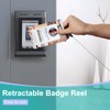 Plifal ID Badge Holder with Lanyard and Retractable Badge Reel